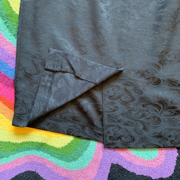 Vintage Brushed Satin Brocade Skirt - Picture 8 of 12